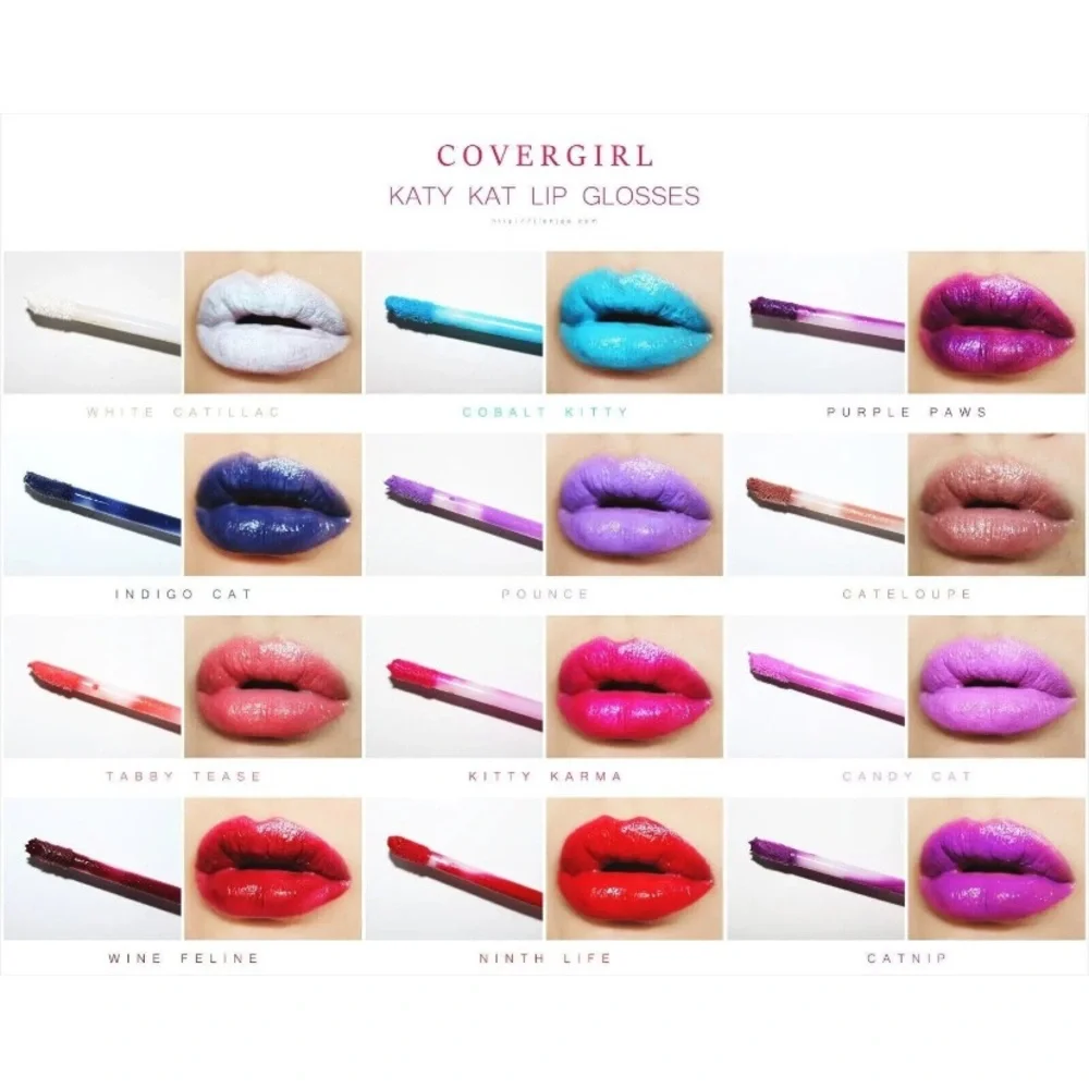 💎 CoverGirl Katy Perry Kat Lip Gloss WHITE CATILLAC Full-Size New
